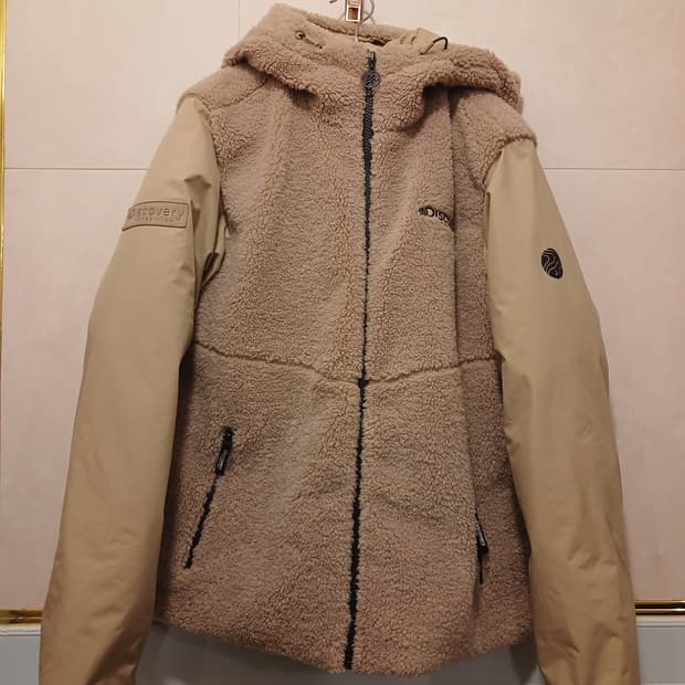 디스커버리 정품 남성 뽀글이 패딩 95 사이즈