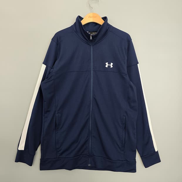 언더아머 UNDER ARMOUR 사이드 라인 트레이닝 집업 네이비 3XL