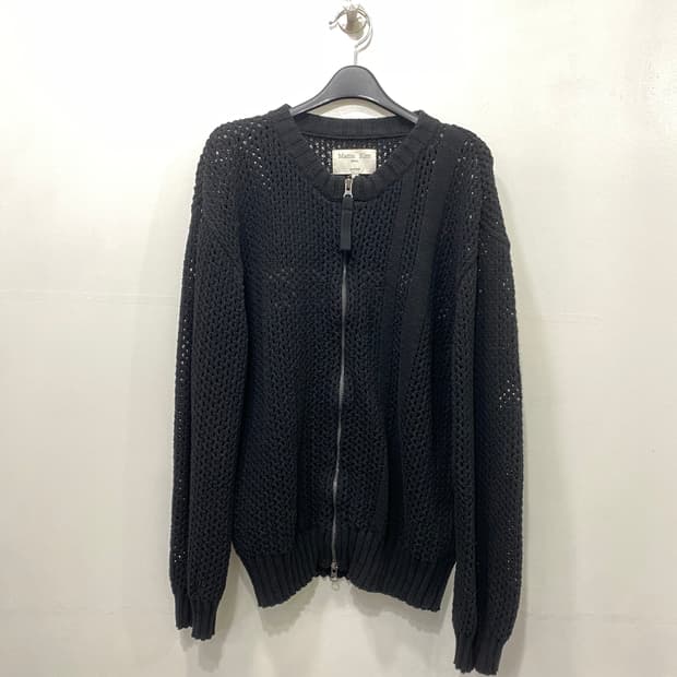 마뗑킴 백로고 니트집업 F