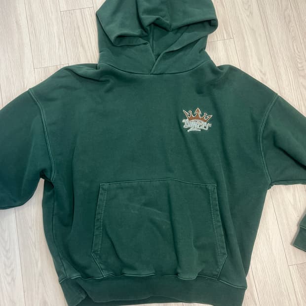 9090 King Logo Pigment Hoodie L