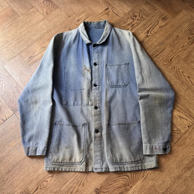 [M]빈티지 더티 썬페이딩 프렌치 워크자켓