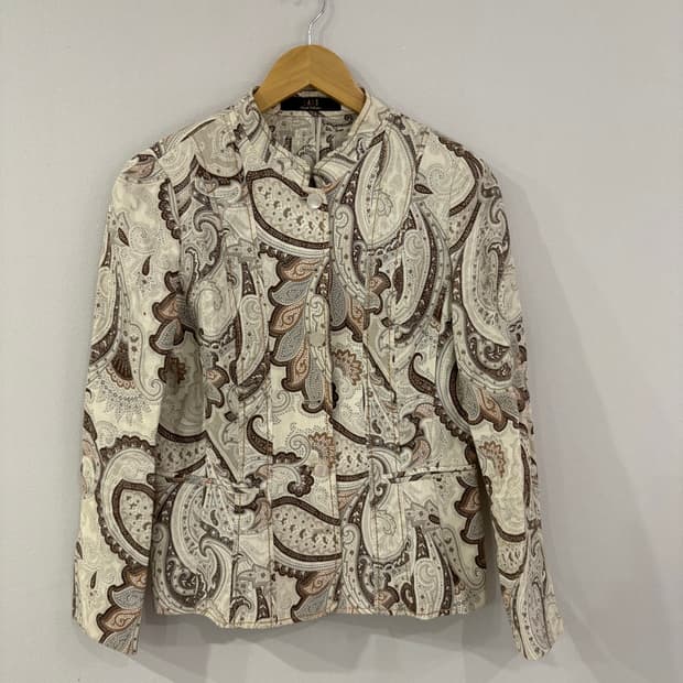 닥스 페이즐리 패턴 자켓 아이보리 88-160