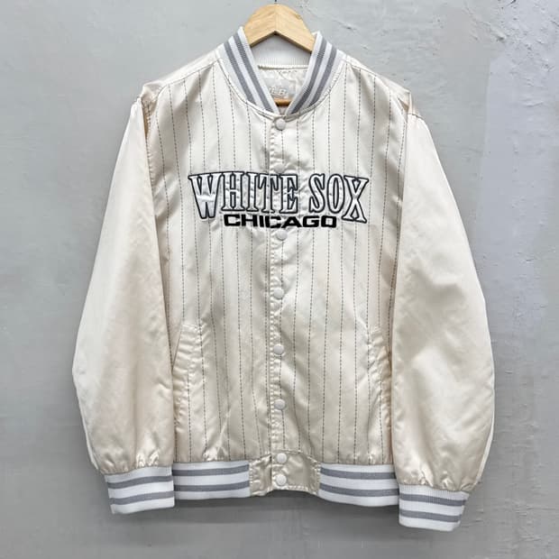  MLB 00s 시카고 화이트 삭스 사틴쉘 스타디움 자켓