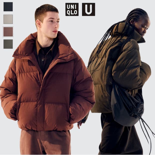 유니클로 u 볼륨패디드파카 남녀공용m