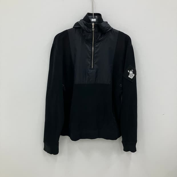 폴로 랄프로렌 블랙 아노락 후드티 S