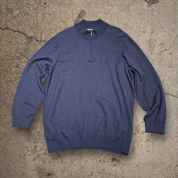 L.L.BEAN 캐시미어 혼방 쿼터집업 스웨터