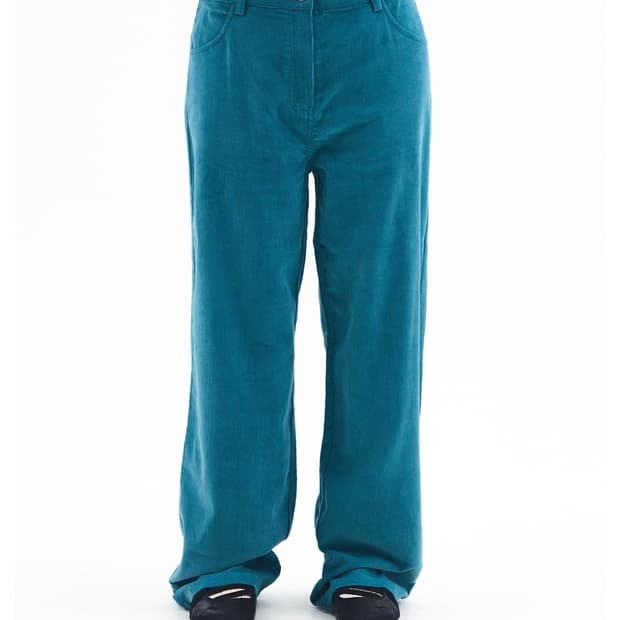 CORDUROY EASY PANTS BLUE