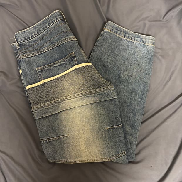 XL)ETCE (GEAR) WASHED DENIM PANTS