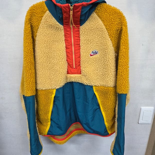 나이키 헤리티지 쉐르파 뽀글이 하프집업 자켓 L