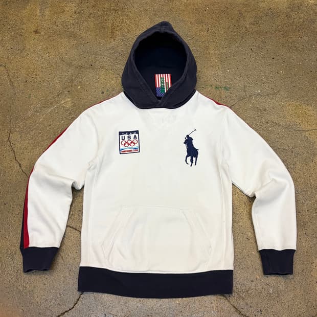 미국 빈티지 폴로랄프로렌 밴쿠버 올림픽 후드티 후드집업