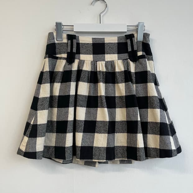 F21 체크 스커트