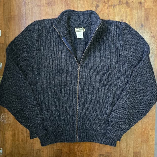 레어) L.L.Bean 엘엘빈 알파카 집업 니트 Made In USA