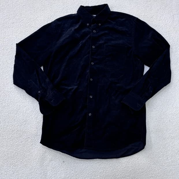 L 유니클로 코듀로이 셔츠 0310E