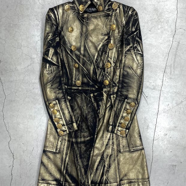 Balmain Black & Gold Napoleon Frock Coat