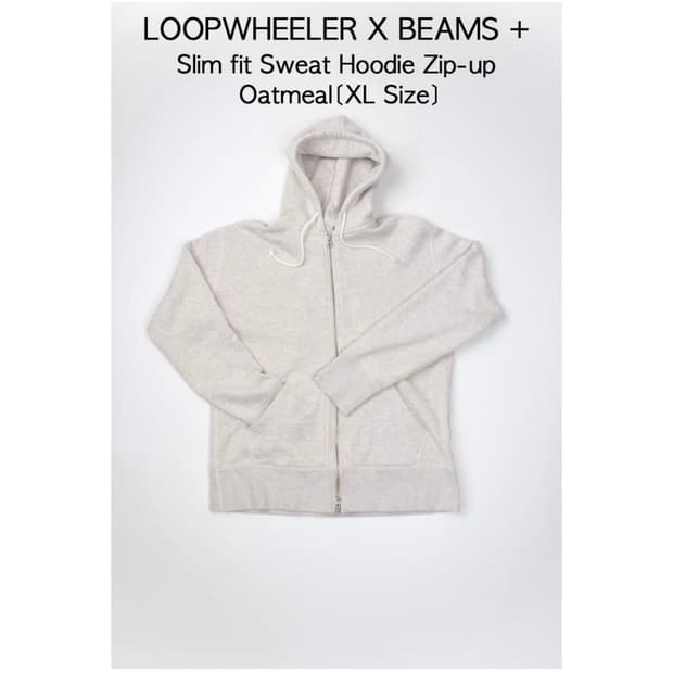 LoopwheelerxBeams+ 슬림핏 스웻 후디집업