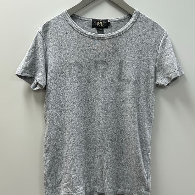 rrl 더블알엘 로고 프린트 티
