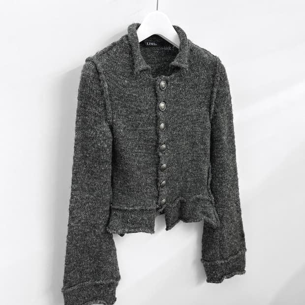 리미 푸 울 블랜드 크롭 니트 자켓