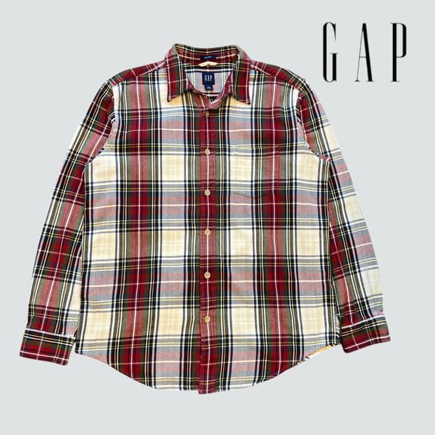 [L]GAP 갭 플란넬 체크 셔츠