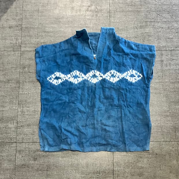 일본빈티지 하구미모리걸 아메카지너드남 아가일무드 데님티셔츠