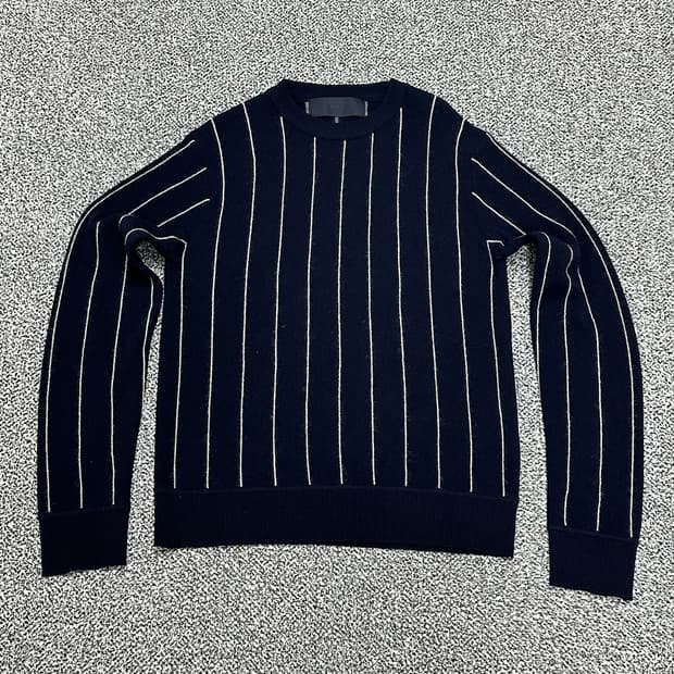 준지 모 니트 스트라이프 