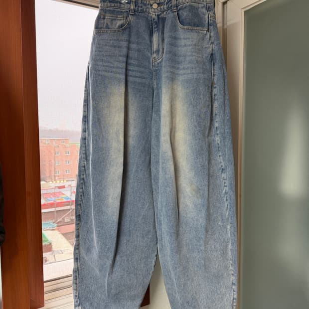 낫포너드 와이드 벌룬 데님