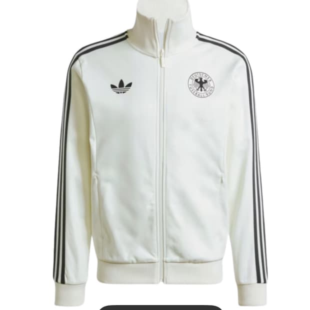 아디다스 독일 베켄바우어 트랙 탑 오프 화이트 M