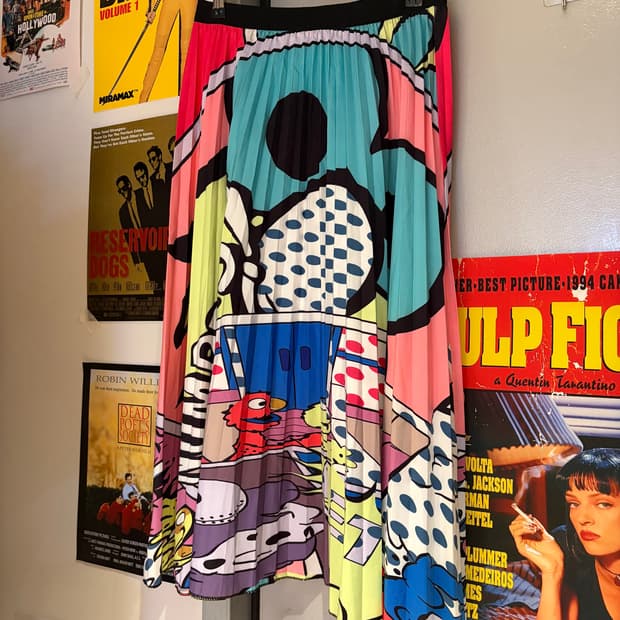 세서미 스트리트 플리츠 스커트