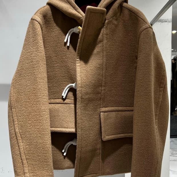 솔리드옴므 22FW 후드 숏 더플코트 46 사이즈