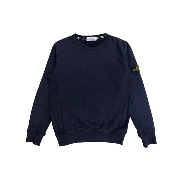 스톤아일랜드 와펜 네이비 맨투맨 M