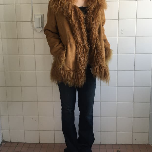 Tibet lamb fur mustang