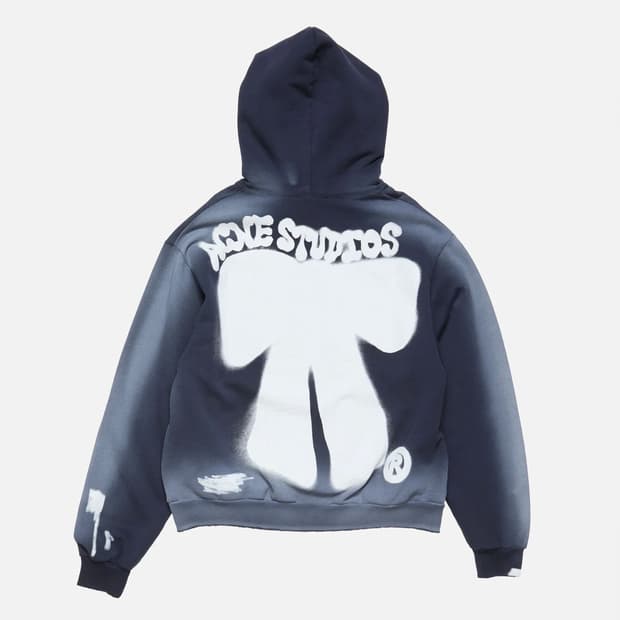 [L]아크네스튜디오 26ss 보우 워싱 후드티/네이비 블루