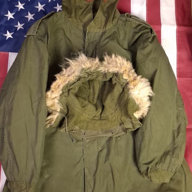 오리지날 미군 M-51 쉘파카 라지 천엽 라이너