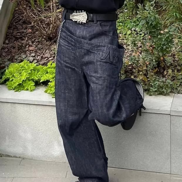 새깅 투웨이 스트링 팬츠