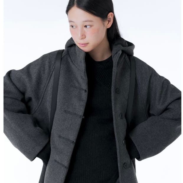 미세키서울 롱 코트 Hoodie long duffle Coat