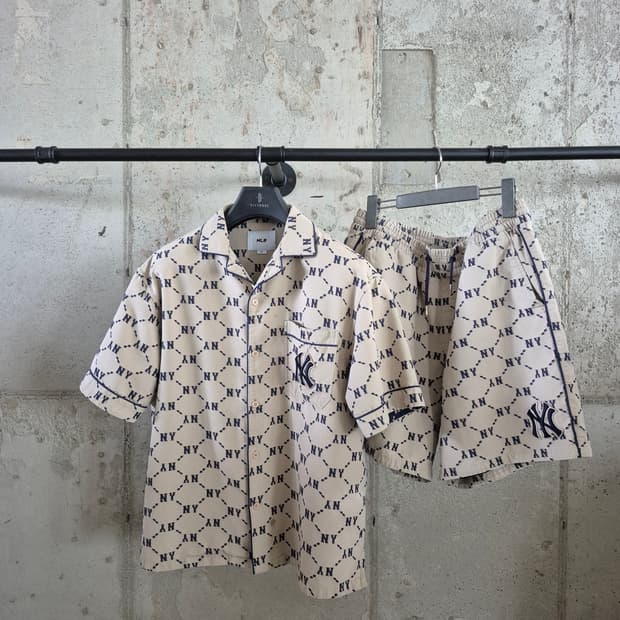 남성XL)엠엘비 모노그램 자카드 반바지셋트