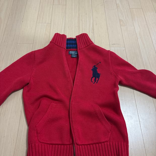 폴로 빅포니 레드 집업