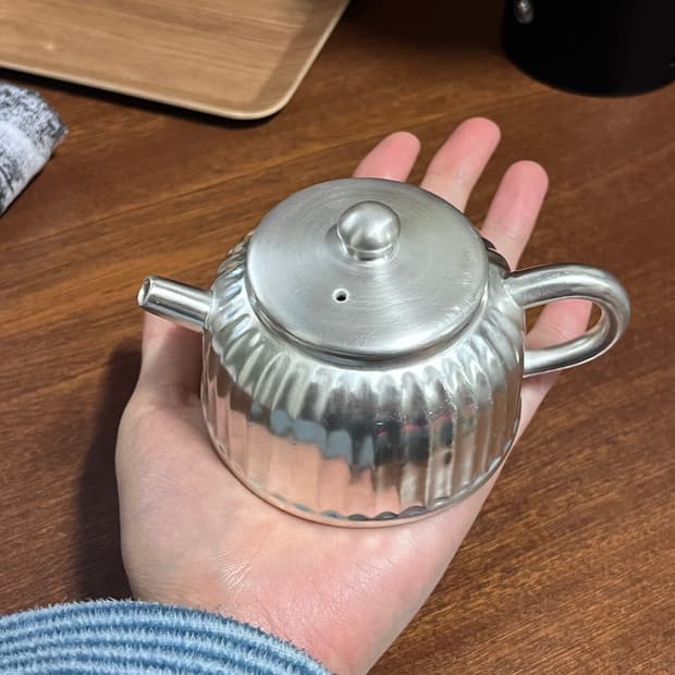 실버 은칠 티팟 주전자 미니 다관 팔아요