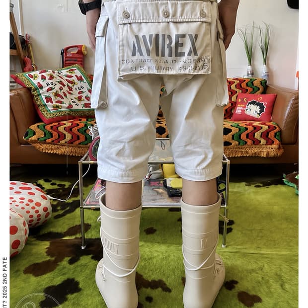 00s Avirex Monkey Pocket Military Shorts