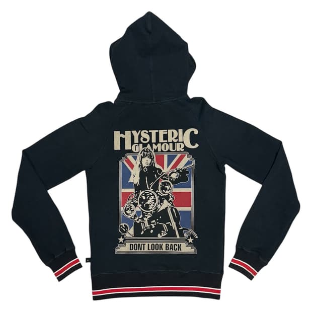 히스테릭 글래머 아카이브 바이커걸 해골 후드 집업 자켓