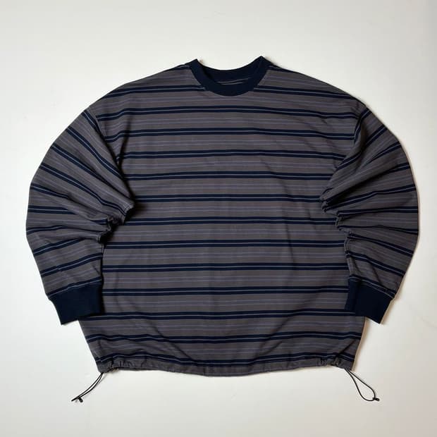 Evistub 오사카 드롭 스트라이프 롱슬리브 PN8095