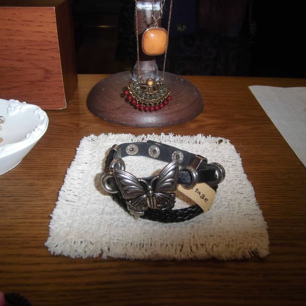 jpn vintage Butterfly Leather Bracelet