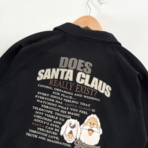 90‘s Captain Santa 캡틴산타 산타클로스로고 블랙컬러 트랙탑