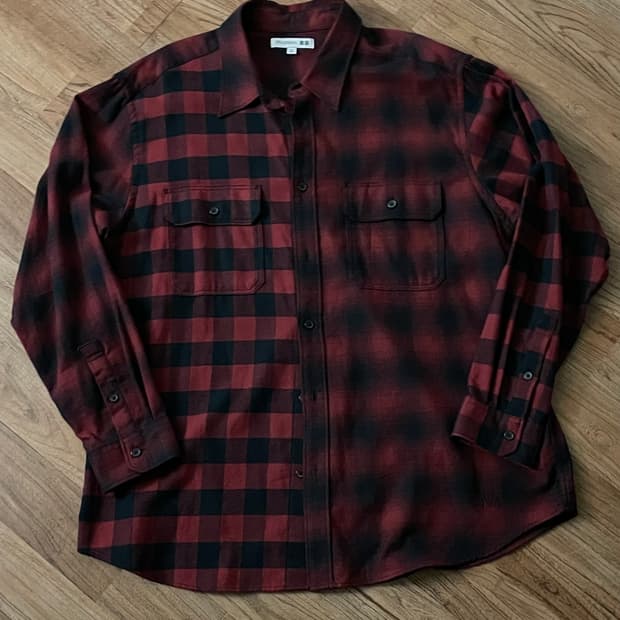 유니클로 JW 콜라보 타탄 체크 셔츠