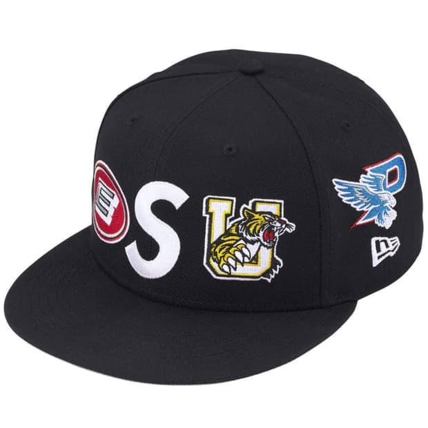 슈프림 x 뉴에라 마스코트 S로고 블랙 