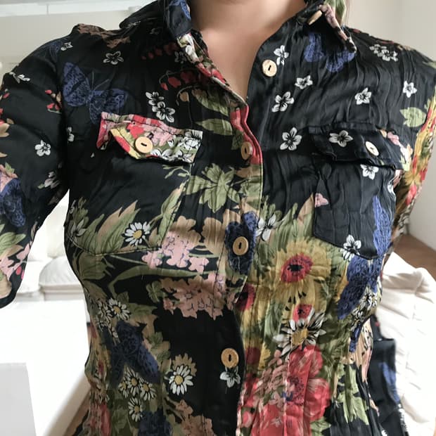 vintage pattern blouse