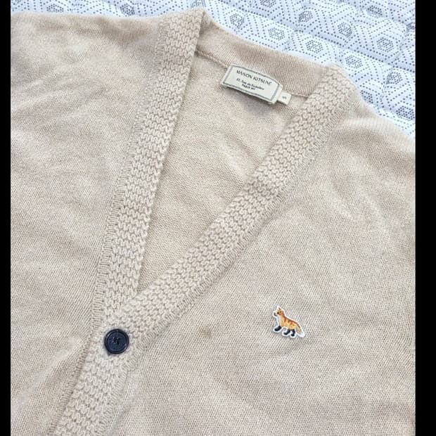 메종키츠네 폭스 패치 가디건 95