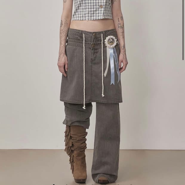  Rosetta Puff Shirt Mint Gingham (S)