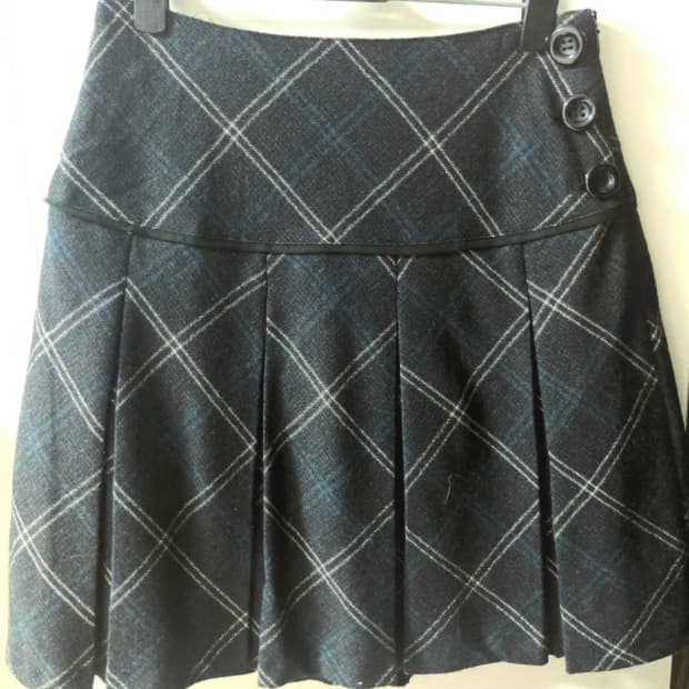 애니시스 anysis 일본빈티지 체크 스커트