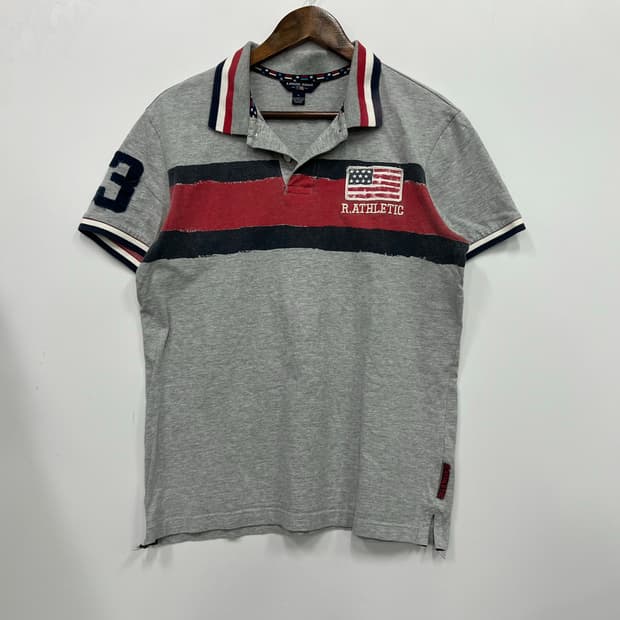 ATHLETIC 그레이 반팔티