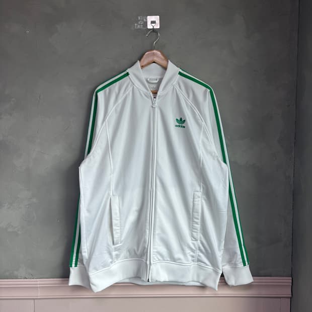아디다스 슈퍼스타 져지 트랙탑 화이트 흰초